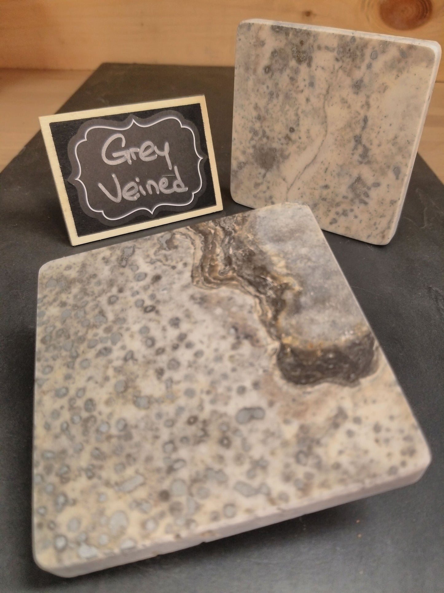 Grey Veined Marble Coaster