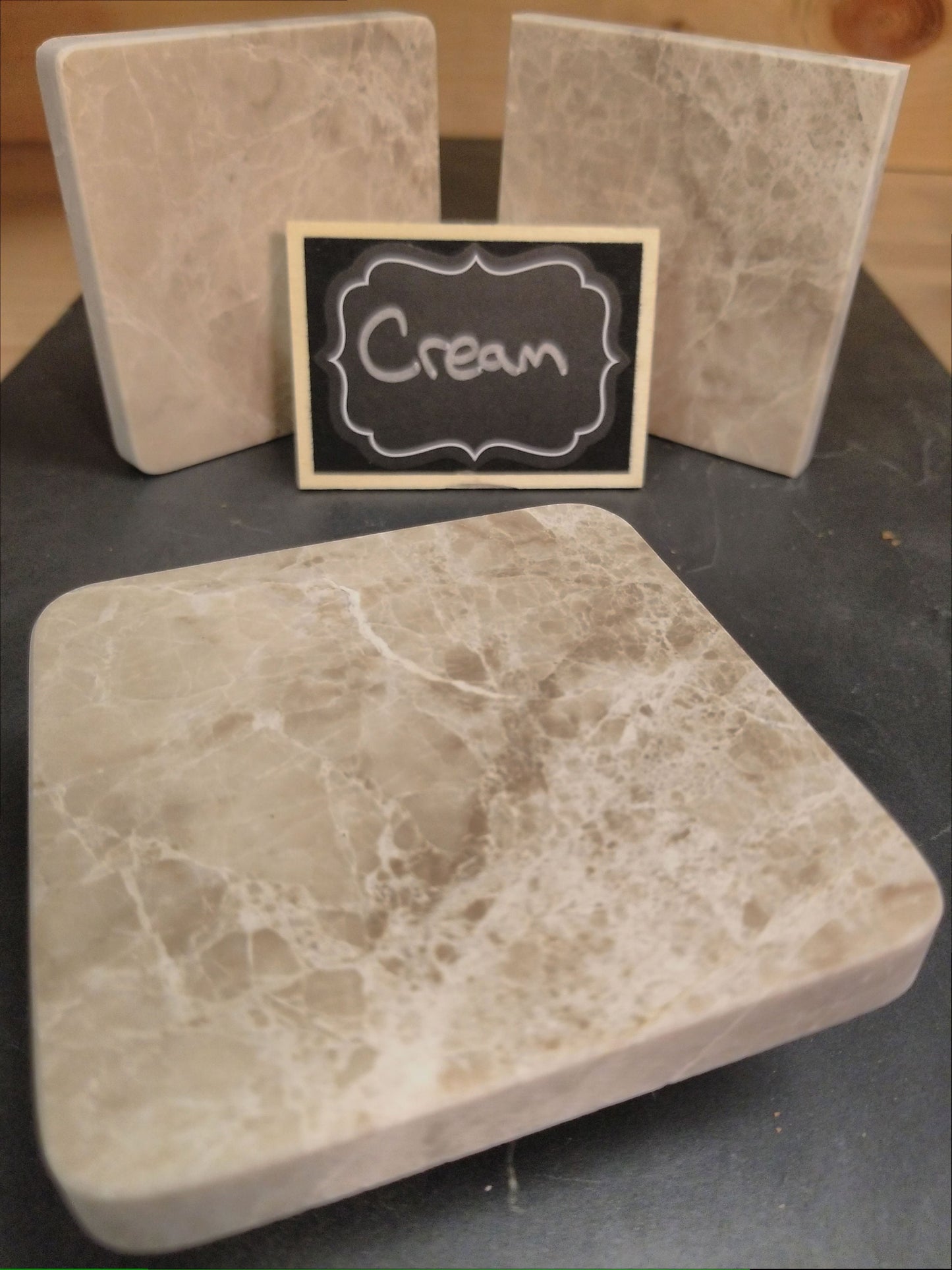 Cream Marble Coaster