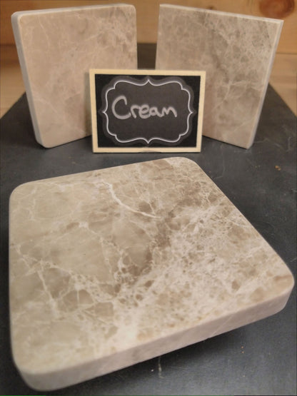 Cream Marble Coaster