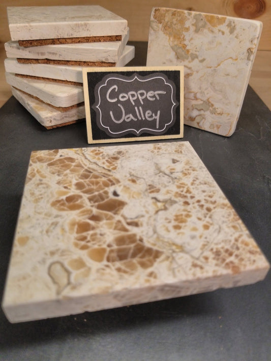 Copper Valley Marble Coaster