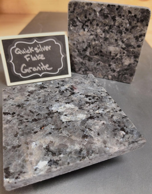 Quicksilver Flakes Granite Coaster