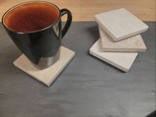 Cream Marble Coaster