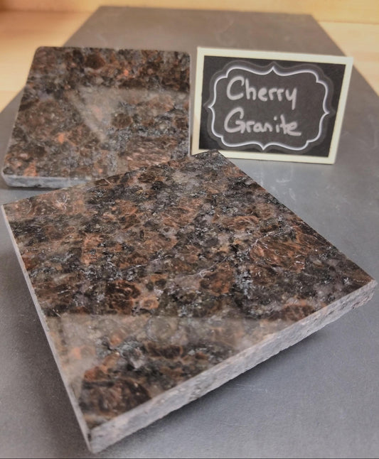 Cherry Granite Coaster